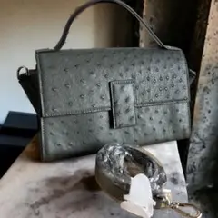 ☆未使用品☆オーストリッチフルポイント　2wayバッグ