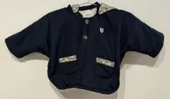 BEBE ネイビー フリース裏地付き アウター