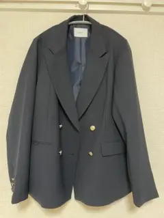 ダークブルー ダブルブレストジャケット