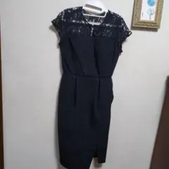 LAGUNAMOON 黒のレース袖タイトドレス