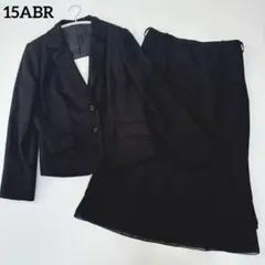 美品✨マーメイドスカートスーツセットアップ ブラック 15ABR 大きいサイズ