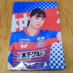 【最新】長﨑美柚 フェイスタオル 木下アビエル神奈川 卓球 Tリーグ 会場限定
