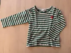 PLAY COMME des GARCONS 長袖Tシャツ ボーダー グリーン