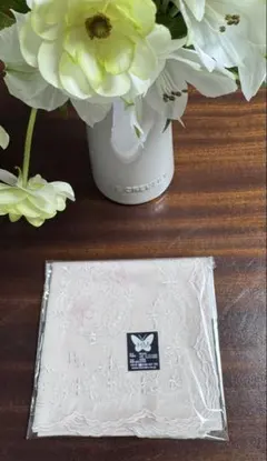 ⭐︎新品未使用⭐︎HANAE MORI ハナエモリ ハンカチ 綿100% ピンク