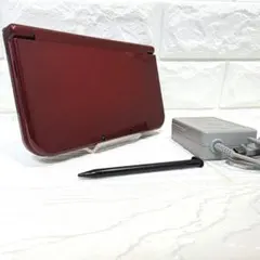 美品 Newニンテンドー3DS LL メタリックレッド iPS液晶