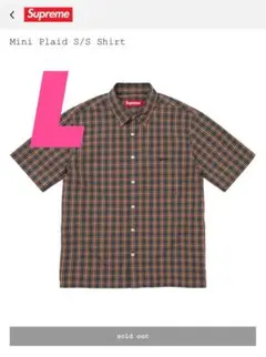 24SS supreme loose fit mini plaid shirt - メルカリ