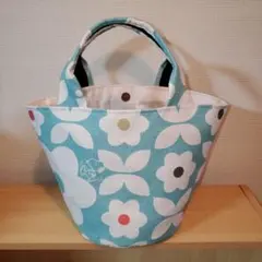 バケツ型トートバック　ハンドメイド 　　円形コロリン