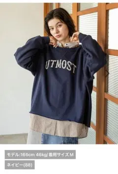 ボートネック スウェット