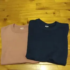 UNIQLO U 半袖Tシャツ Mサイズ ピンク・ネイビー