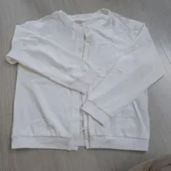 UNIQLO ホワイト カーディガン 130サイズ