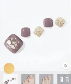 Ohora P shine blossom ペディキュア