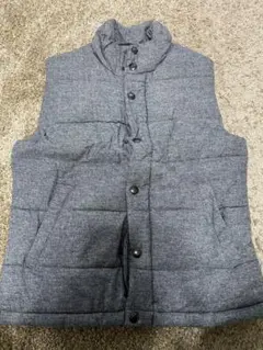 グレー ダウンベスト・キルティングベスト