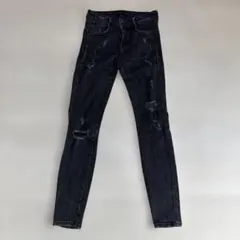 ZARA ジーンズ　ダメージ　デニム