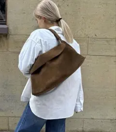 CANAL JEAN diggity スウェードフラップショルダーバッグ