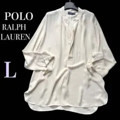 POLO RALPH LAUREN⭐️長袖 ブラウス シルク100% アイボリーのサムネイル
