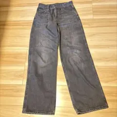 UNIQLO バギージーンズ ダークグレー22(56cm)