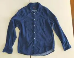 ベルシュカBershkaデニム調シャツ(綿100%)(S)(試着のみ)