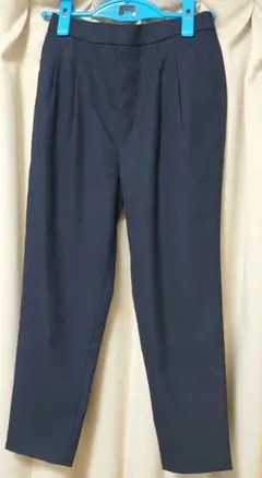 GLOBAL WORK ウツクシルエットテーパードパンツ　 Sサイズ　ネイビー