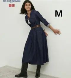 完売品☆ユニクロ×イネス【極美品】デニムワンピース　M