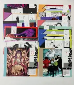 呪術廻戦 日めくりカレンダー 2022 真人 漏瑚 花御 陀艮 呪霊