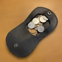 姫路レザー　馬蹄型コインケース　小銭入れ　ハンドメイド　レザークラフト