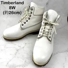 【超希少】Timberland プレミアムブーツ ホワイト レザー 8W 26