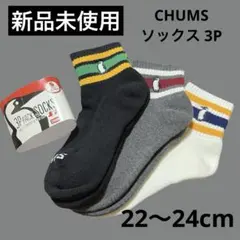 CHUMS チャムス ボーダーソックス3足セット