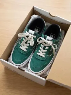 vans スニーカー　グリーン　スウェード　26.0