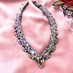 ブラックV字型ネックレス　社交ダンス☆ベリーダンス