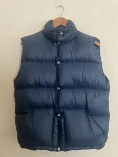 ノースフェイス　ビンテージ　ダウンベスト ネイビー Made in USA ノースフェイス ビンテージ ダウンベスト ネイビー Made in USA