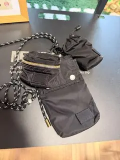 Sacai × PORTER モバイルポーチ ショルダー ブラック - メルカリ