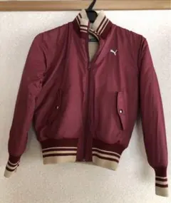 美品　プーマ　PUMA リバーシブル　ウール　中綿　ジャンパー　ブルゾン　L