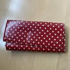 ドット柄 長財布 レッドのサムネイル