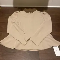 COCOMOMO ベージュ 長袖ブラウス