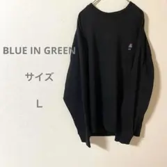 BLUE IN GREEN ブラック オーバーサイズ スウェット