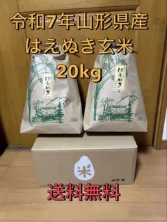 令和7年山形県産はえぬき玄米20kg - メルカリ