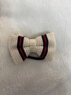 アイボリーリボンヘアゴム