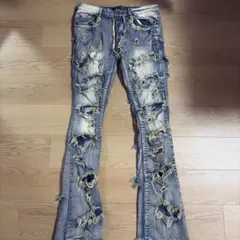 新作valabasas バラバサス スタックフレアライトブルーデニム 30 新品