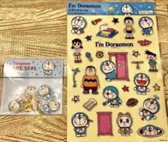 新品未使用　ドラえもん ステッカーシート＆フレークシール　2点セット