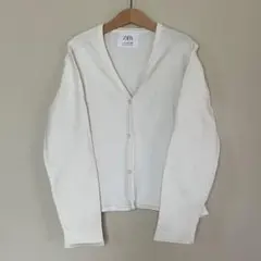 ZARA ホワイト カーディガン 11-12歳