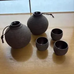 徳利 お猪口 3客セット 陶器 酒器