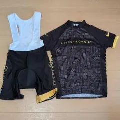 NIKE LIVESTRONG サイクルジャージ M 黒/黄色のサムネイル