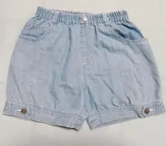 GU ジーユー　キッズ　ブリーチデニム　ショートパンツ バルーン　ガールズ150
