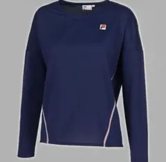 FILA フィラ　ネイビー 長袖 Tシャツ　テニス
