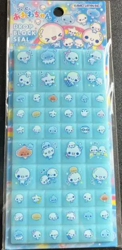 ぷくぷく　あわわちゃん ドロップブロックシール