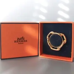 【美品】HERMES エルメス シェーヌ・ダンクル スカーフリング ゴールド