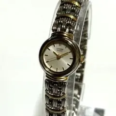 CITIZEN QZ コンビ ブレスレット ゴールド レディース 時計 新品電池 CITIZEN QZ コンビ ブレスレット ゴールド レディース 時計 新品電池