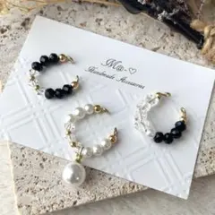 イヤーカフ アソートセット！ブラック