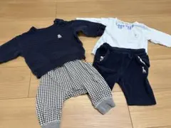 ⚫︎80サイズ⚫︎ ユニクロトレーナー、ホットビスケッツズボンほか