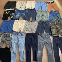 120センチ 男児向け　ハーフパンツ、ボトム　21点セット　まとめ売り